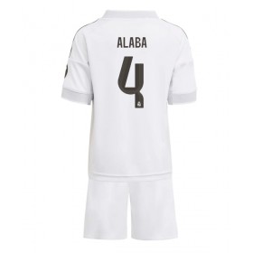 Dětské fotbalový komplet Real Madrid David Alaba #4 Domácí košile 2025-26 Krátkým Rukávem